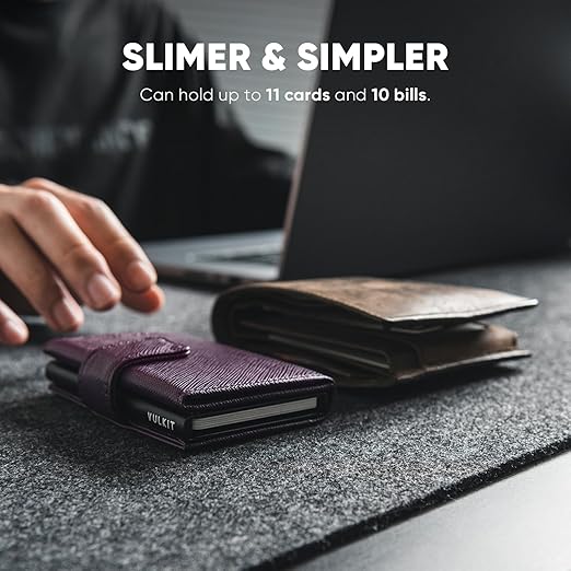 Kredi Kartı Tutucu, RFID Engelleme Özellikli Hakiki Deri Cüzdan, 3 Yuvalı