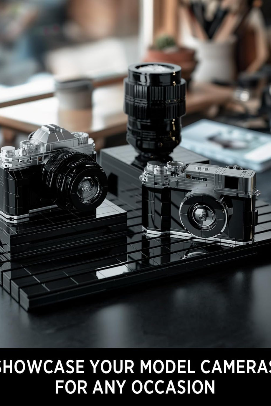 Kamera Yapı Seti, 2109 Parça, Retro Model, Fotoğrafçılar İçin Koleksiyon ve Dekor
