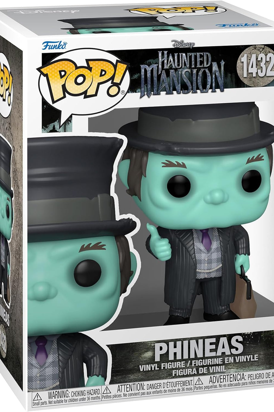 POP! Disney: The Haunted Mansion, Phineas Koleksiyon Figürü, Resmi Lisanslı Ürün