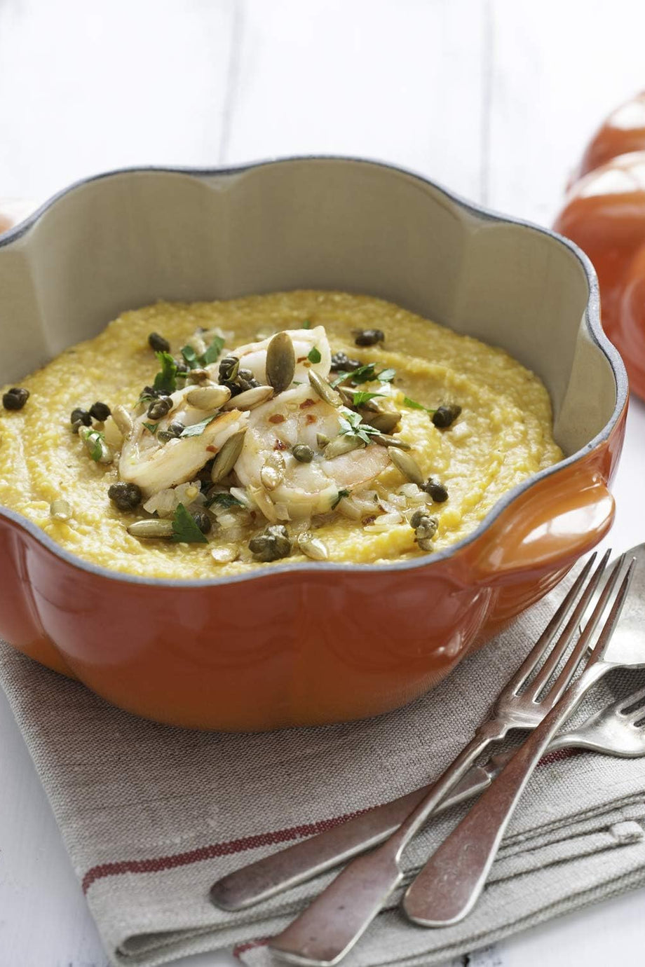 Le Creuset Kabak Tasarımlı Dökme Demir Tencere 22 cm, 2 L, Ofenrot