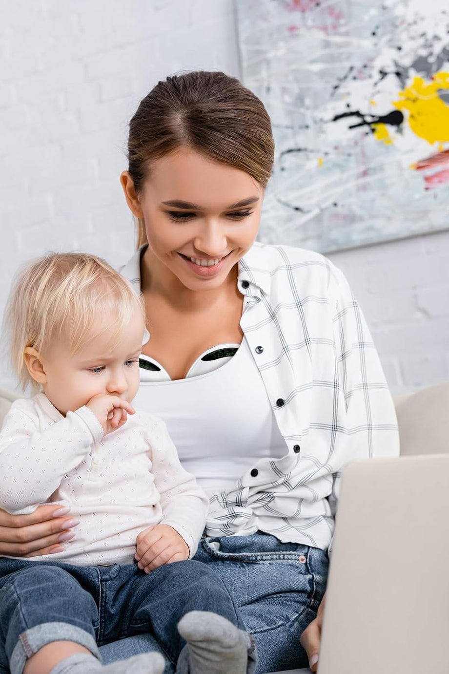 Elektrikli Göğüs Pompası, Eller Serbest, 4 Mod, 9 Seviye, Hafif ve Taşınabilir