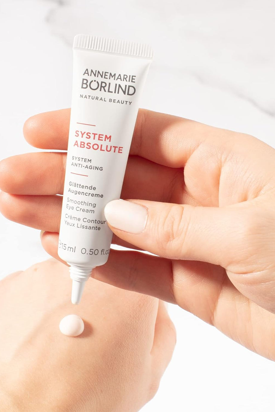 System Mutlak Yaşlanma Karşıtı Göz Kremi 15 ml, Kolajen ve Elastin Üretimini Destekler, Vegan