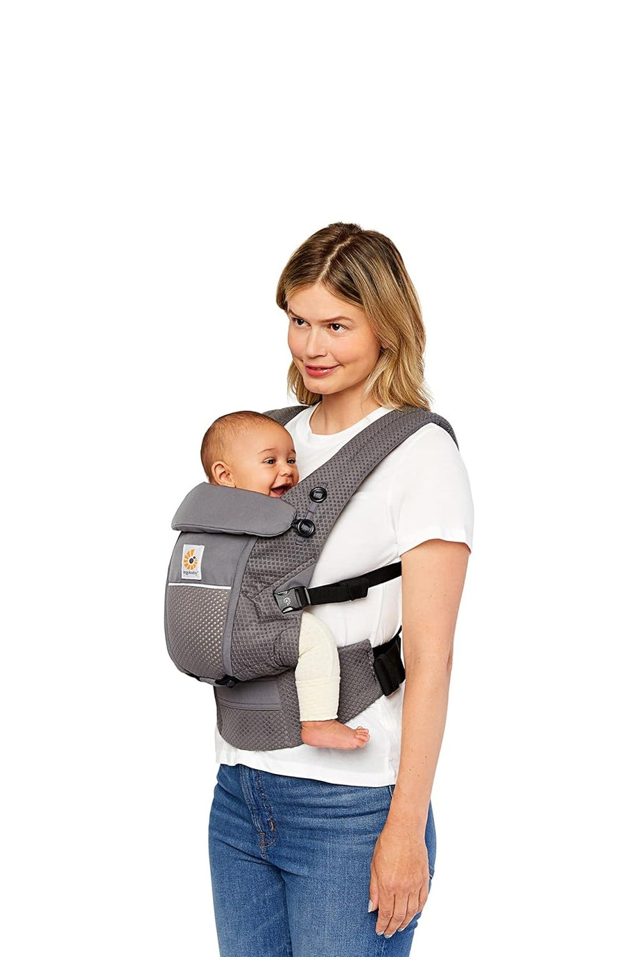 SoftFlex Mesh Adapt Bebek Taşıyıcı Yeni Doğan ve Bebeğiniz İçin 3 Pozisyon, Ergonomik