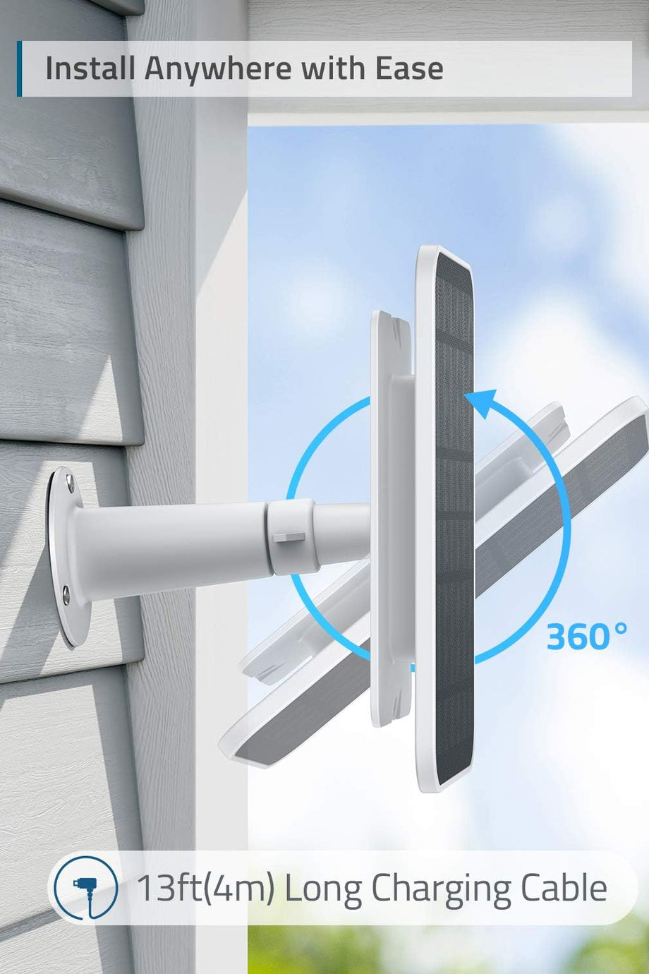 Güvenlik Güneş Paneli, 2.6W Yüksek Verimli, IP65 Su Geçirmez, Tüm Hava Koşullarına Dayanıklı