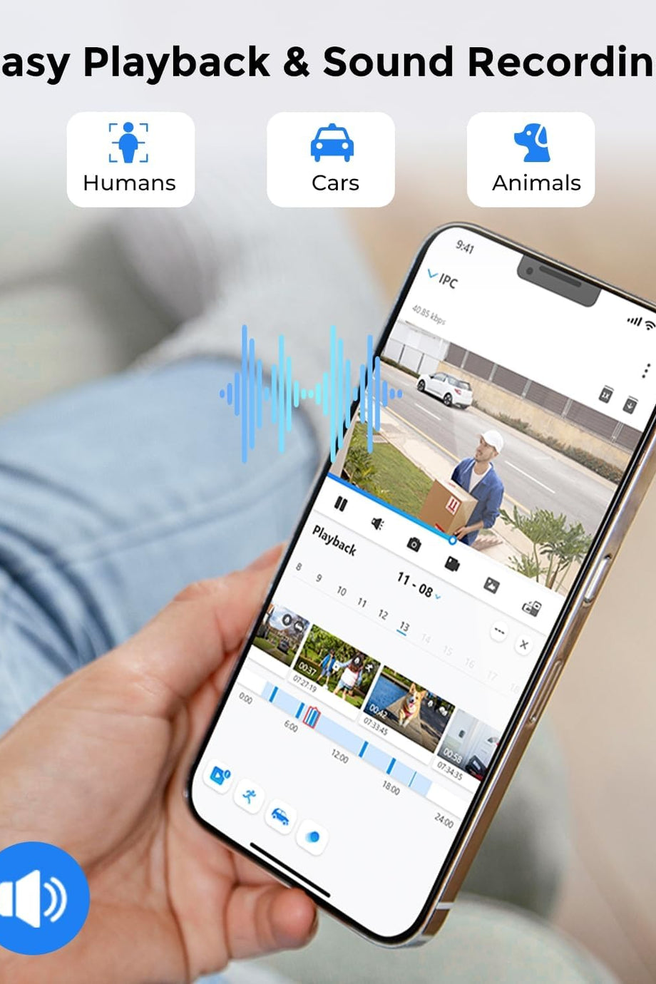 5MP HD WiFi Güvenlik Kamerası RLC-510WA, Gece Görüşlü, IP66 Su Geçirmez