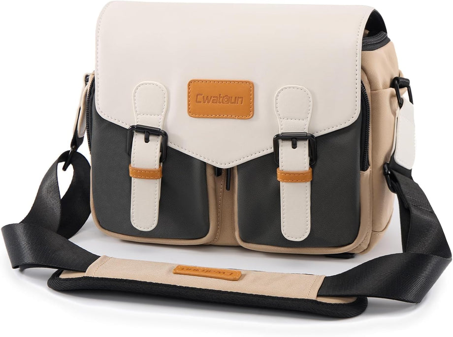 Su Geçirmez Tripod Tutuculu Kompakt Kamera Çantası,DSLR/SLR Aynasız Kameralar İçin Seyahat Dostu Omuz Çantası