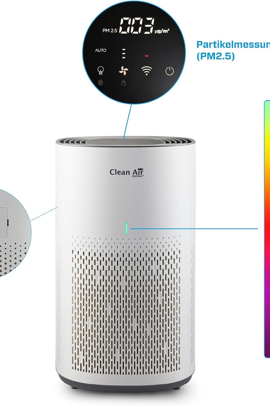 CA 505 Smart Hava Temizleyici 50 m² 250 m³/saat Sessiz