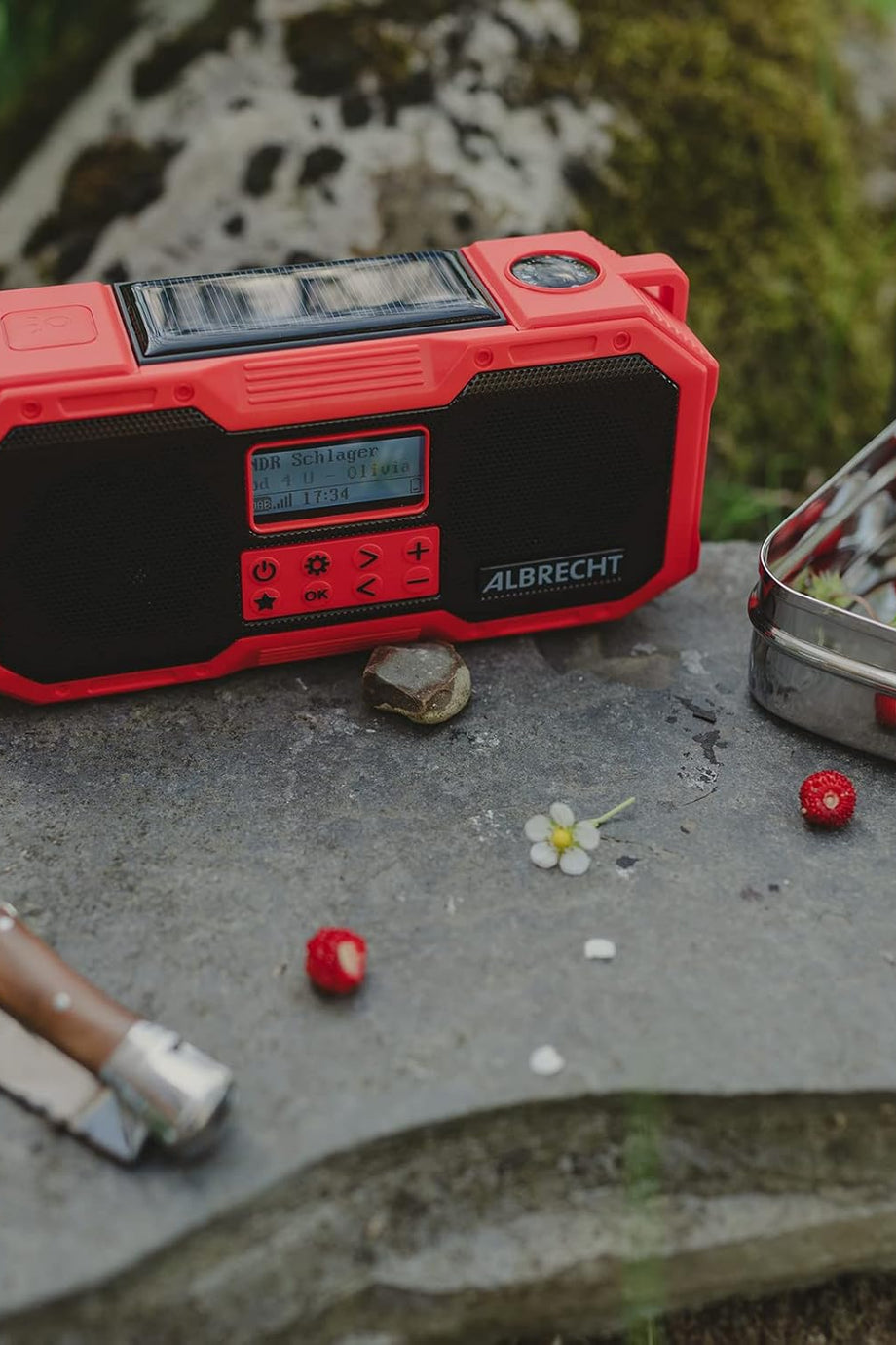 DR 112 Taşınabilir Deprem ve Acil Durum FM Radyosu, Güneş Paneli, SOS Alarm, PowerBank, USB-C