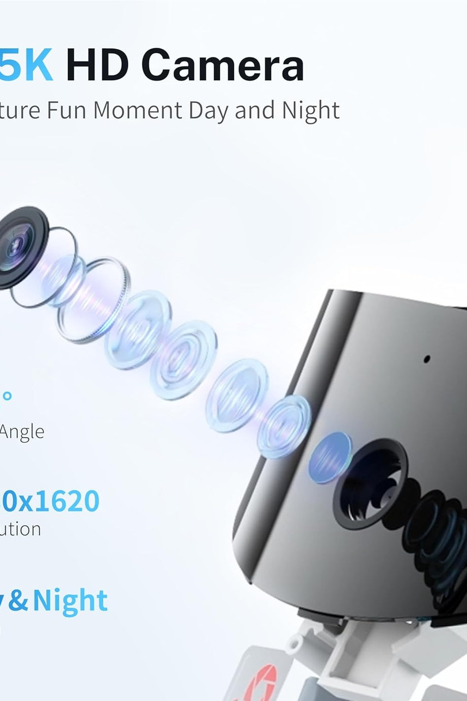 EBO ROLA PetPal 2.5K Kedi Kamerası, Gece Görüşlü, 2 Yönlü Sesli Görüşme ve Depolama Modülü