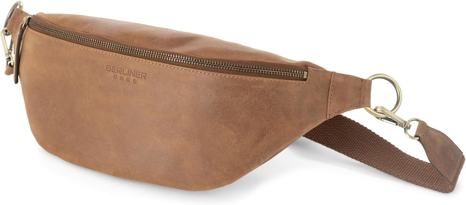 Mona XL Bel Çantası, Premium Deri, Unisex Fanny Pack