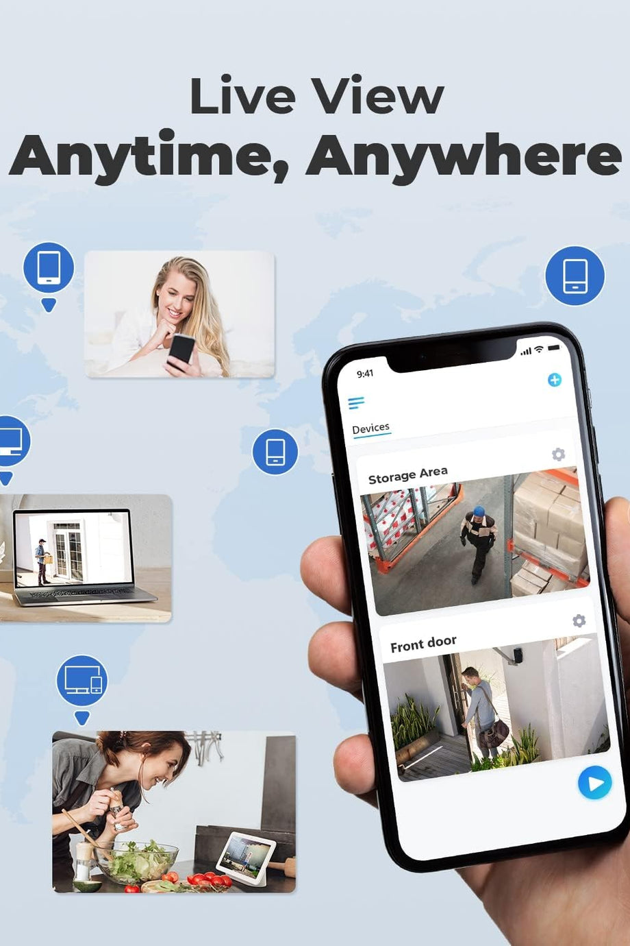 4K Güvenlik Kamera Sistemi, 8MP PoE Kameralar, Akıllı Kişi/Araç Algılama