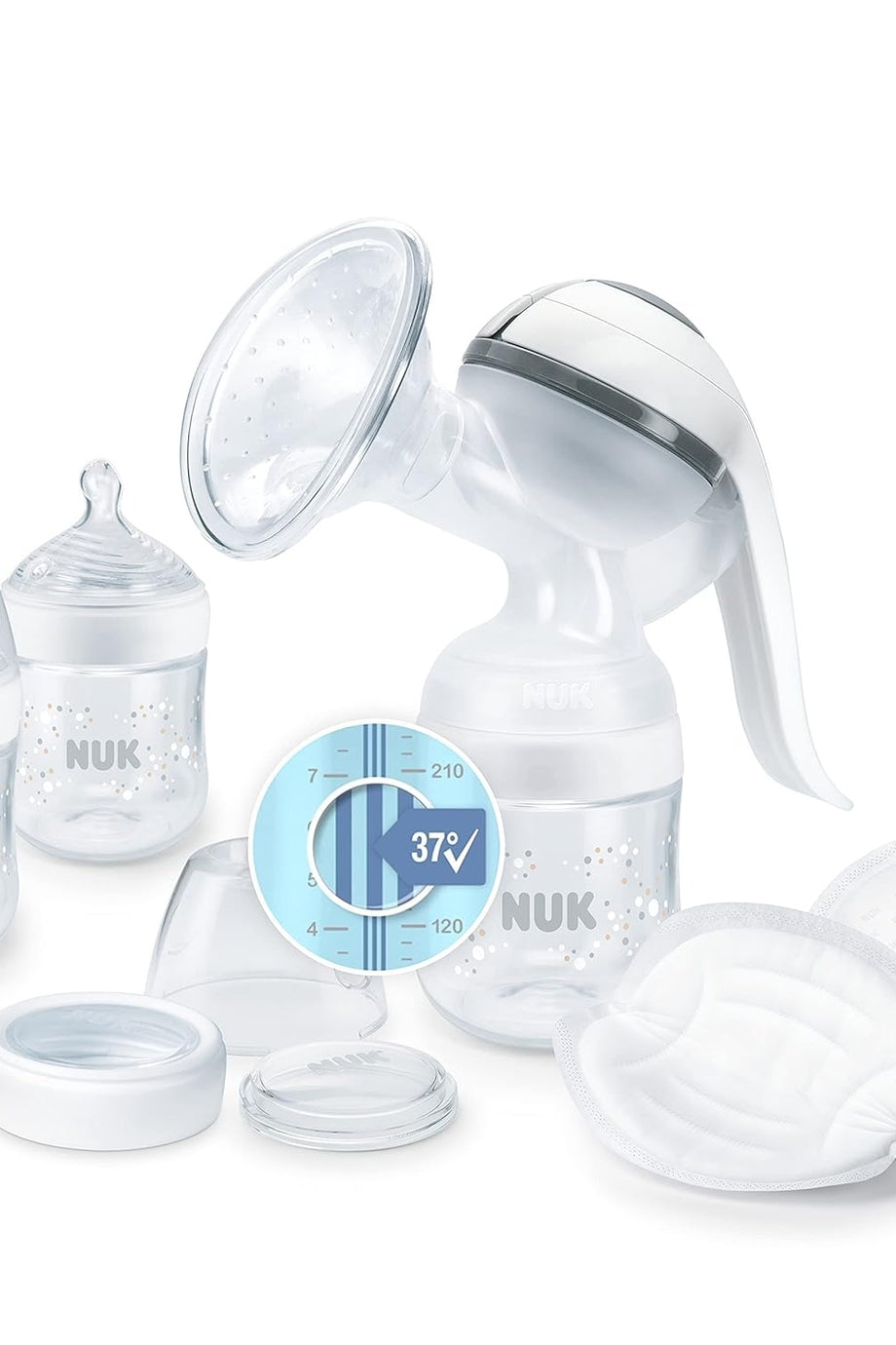 Nature Sense El Süt Pompası Seti, 6 Parça Ultra Emzirme Pedi, Biberon Isıtıcı Seti