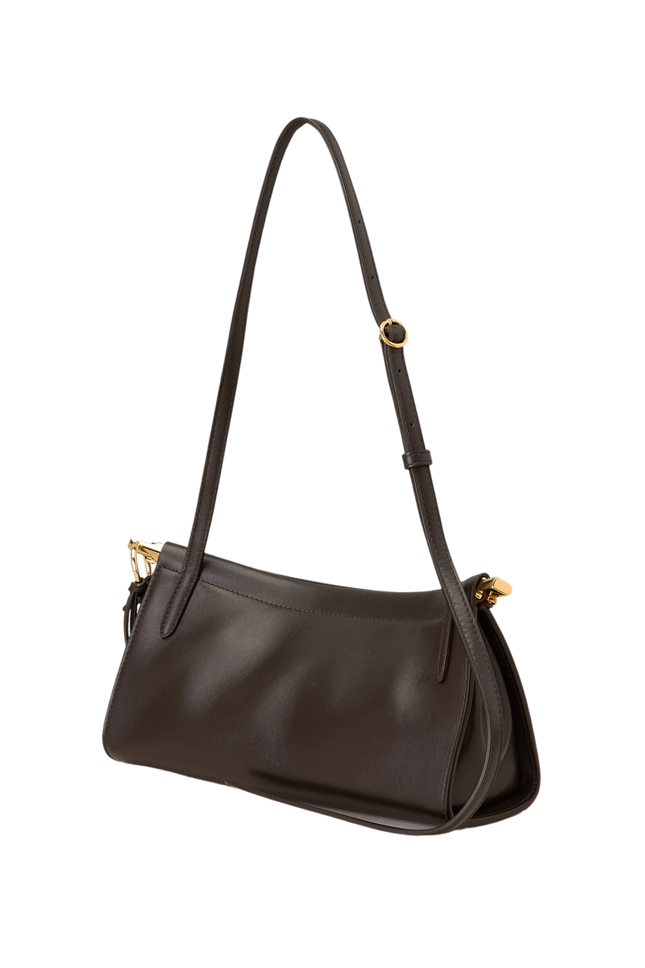 LE CLICK Küçük İnce Taneli Deri Omuz Çantası, Manyetik Toka, Güçlendirilmiş Taban, İtalya Üretimi