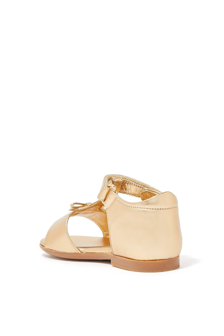 Çocuklar için İlk Adımlar Deri Sandaletler - Metalik