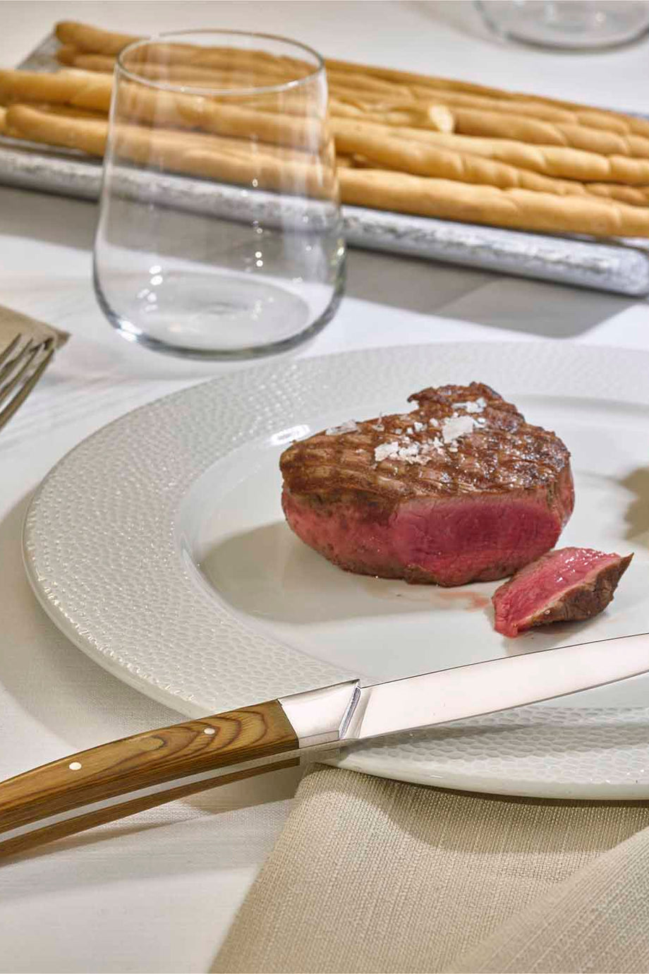 Portehouse 4 Parça Steak Knife Seti, Paslanmaz Çelik ve Ahşap Sap