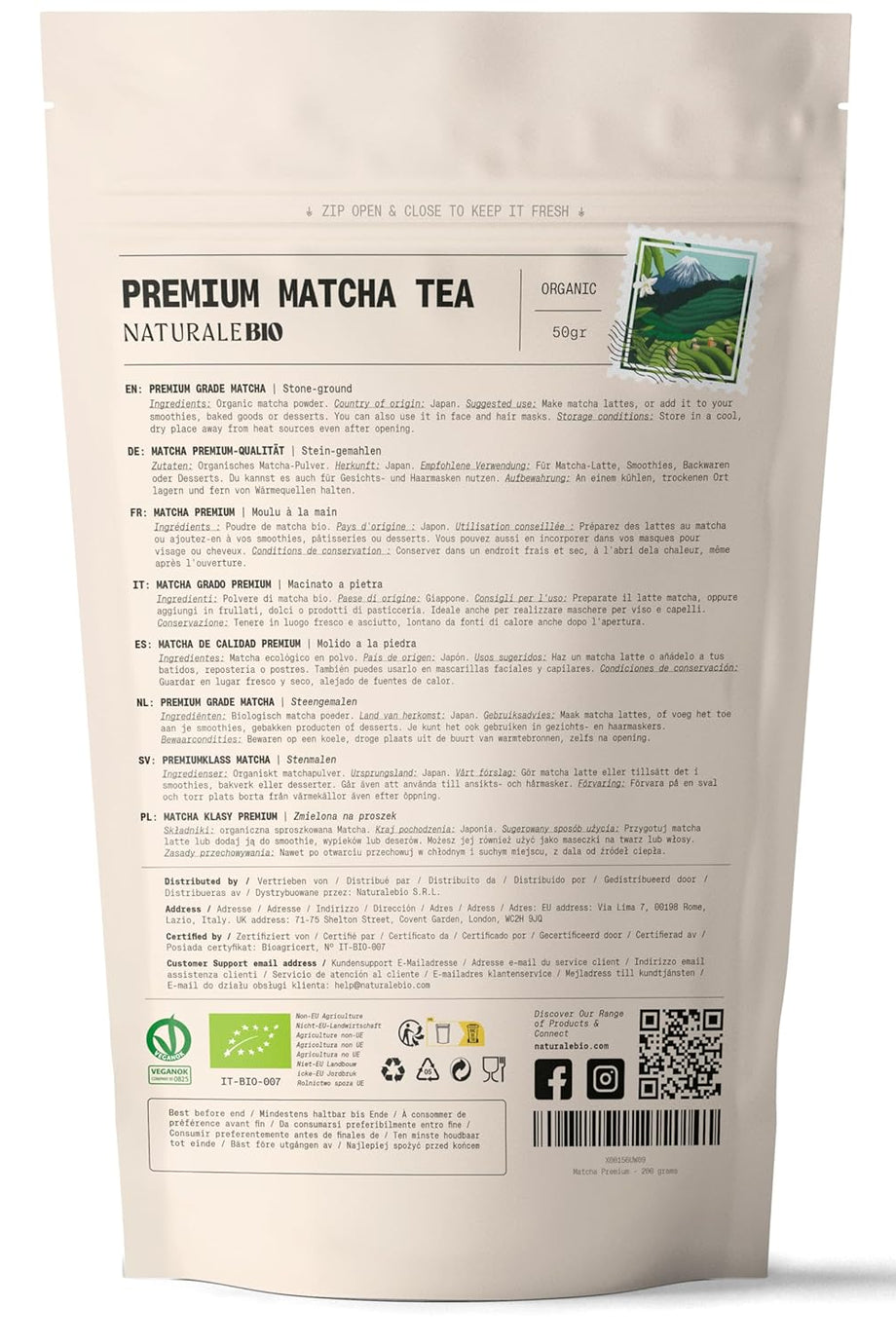 Organik Japon Matcha Tozu 50g Premium Kalite Uji Kyoto Yeşil Çay