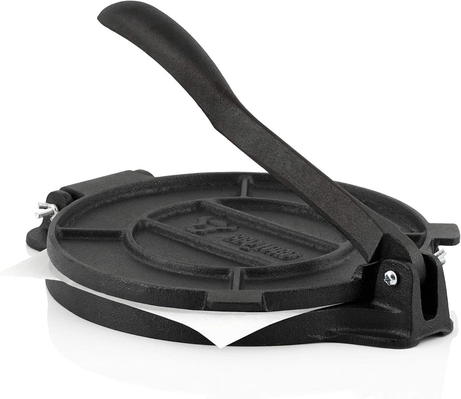 Toro 20 cm Dökme Demir Tortilla Presi, Ev Yapımı Hamur ve Mısır Unu Presi