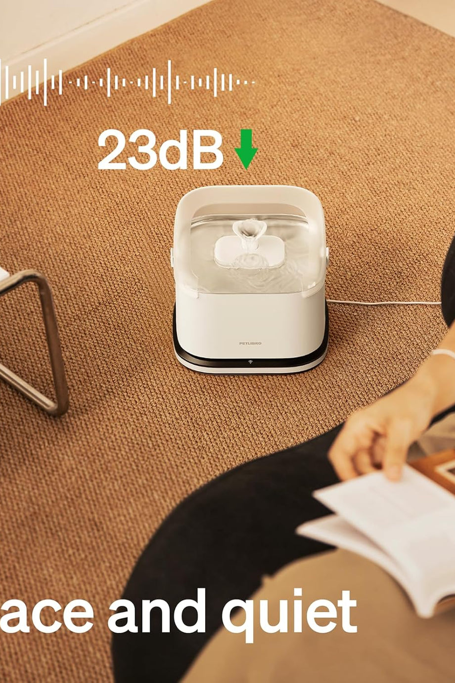 RFID Akıllı Kedi Çeşmesi 3L, Uygulama ile Hidrasyon Takibi, Paslanmaz Çelik