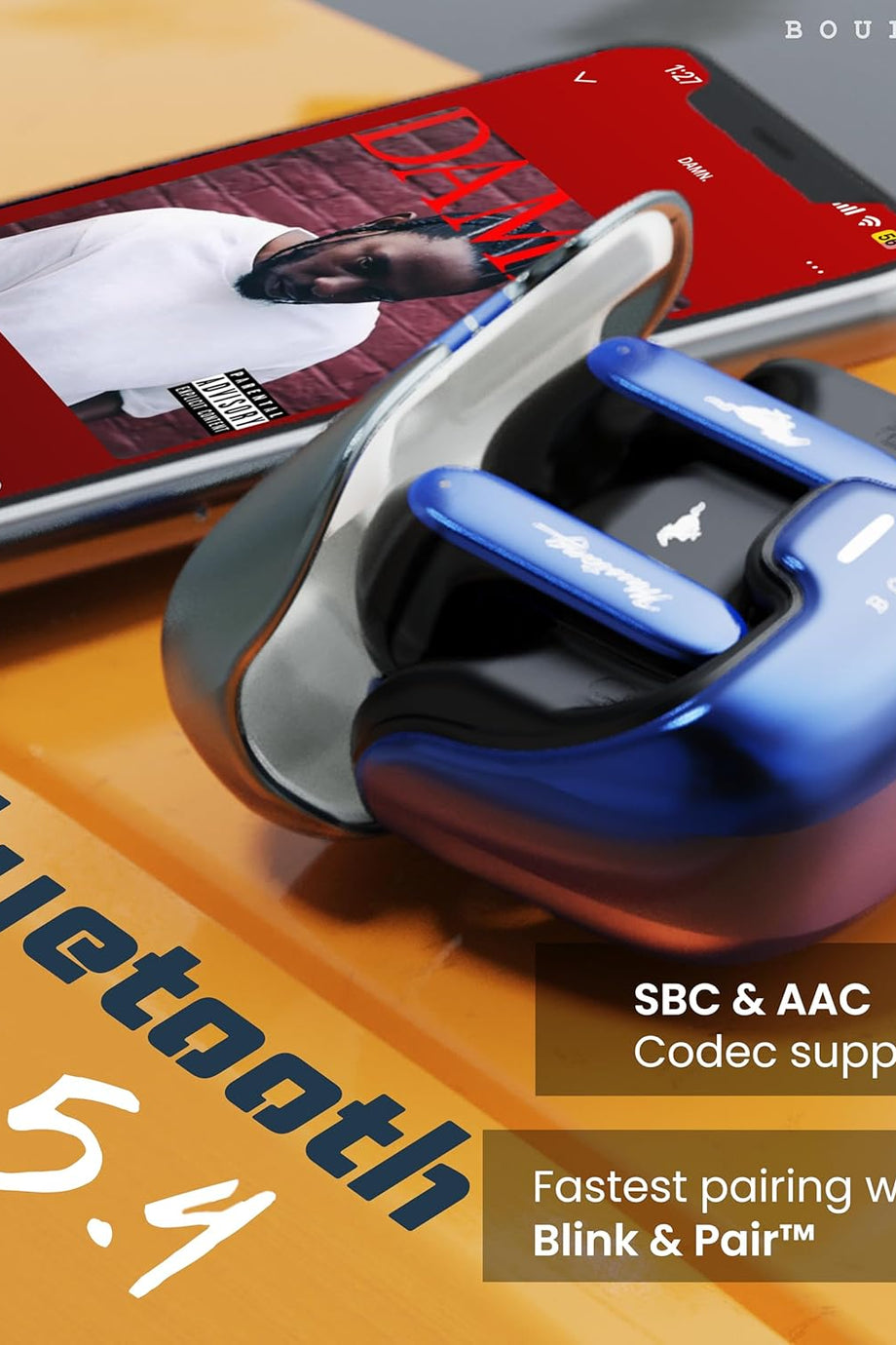 Mustang Dash TWS Kulaklık, 100 Saat Çalma, ENC, IPX5, Bluetooth 5.4