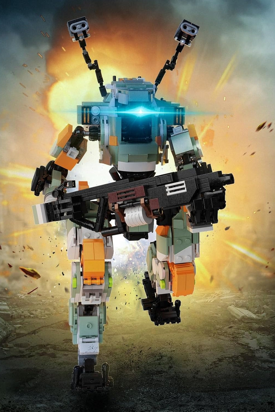 Titan BT Mecha Robot Yapım Seti, 1057 Parça, Yetişkinler ve Çocuklar İçin Yaratıcı Technic Robot Kit