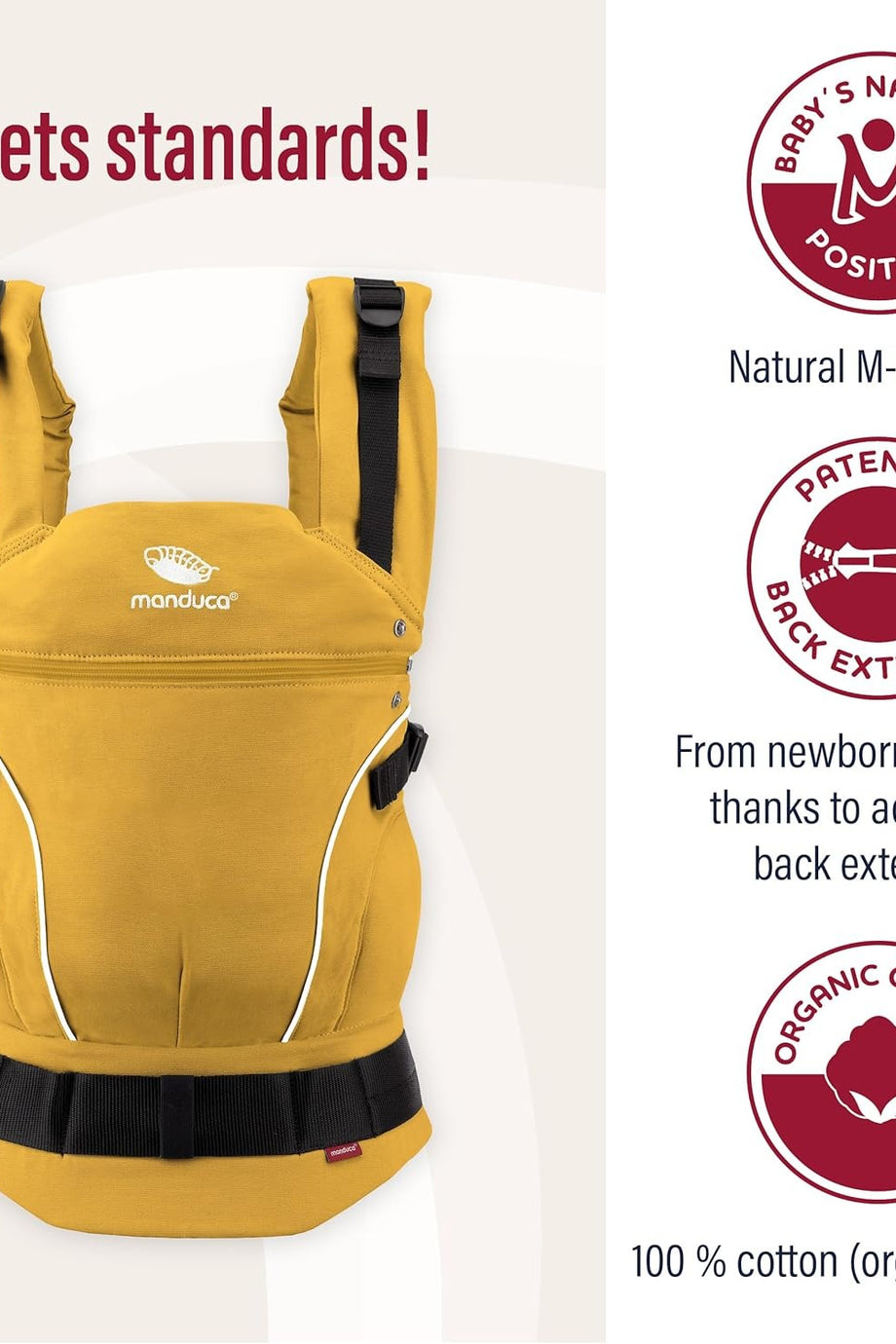 First Ergonomik Bebek Taşıyıcı 3 Taşıma Pozisyonu, Ayarlanabilir ve Konforlu