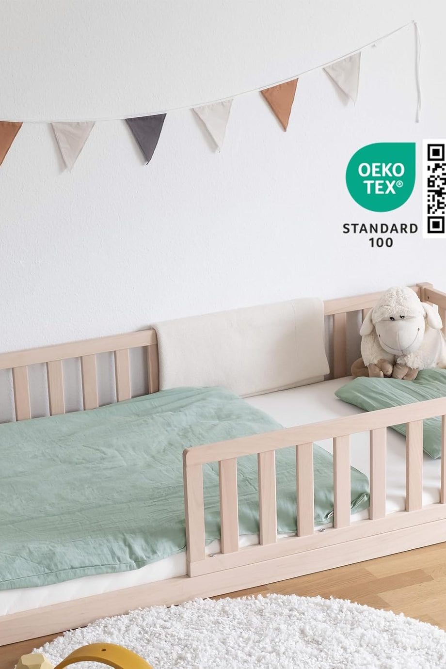 %100 Organik Pamuk Müslin Bebek Nevresim Takımı 100x135 cm Oeko Tex Sertifikalı