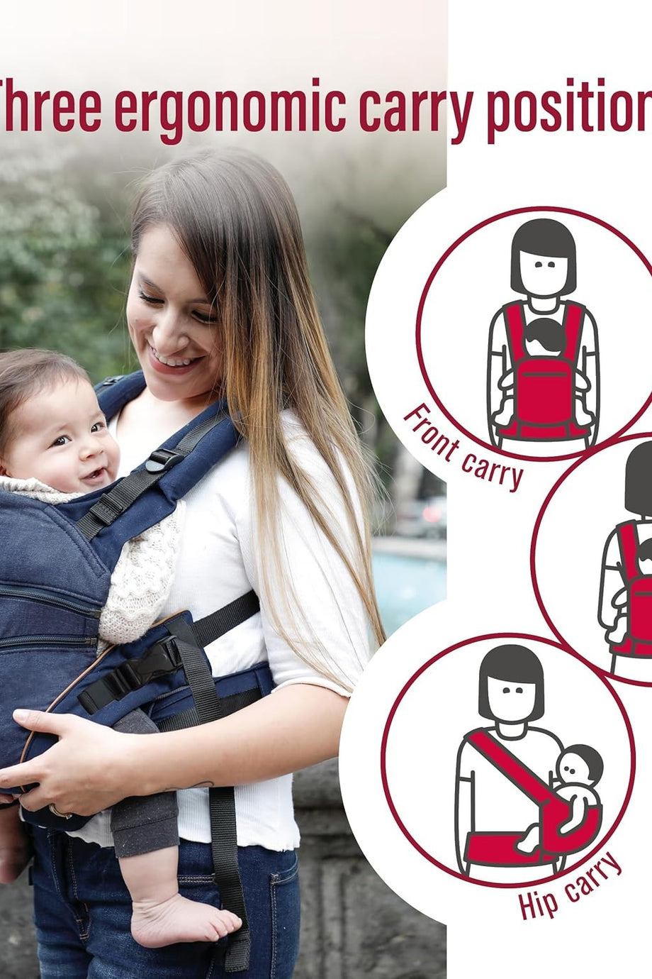 XT/All-In-One Bebek Taşıyıcı Organik Pamuk, 3.5-20 kg, Esnek Taşıma Sistemi, Yeni Doğan