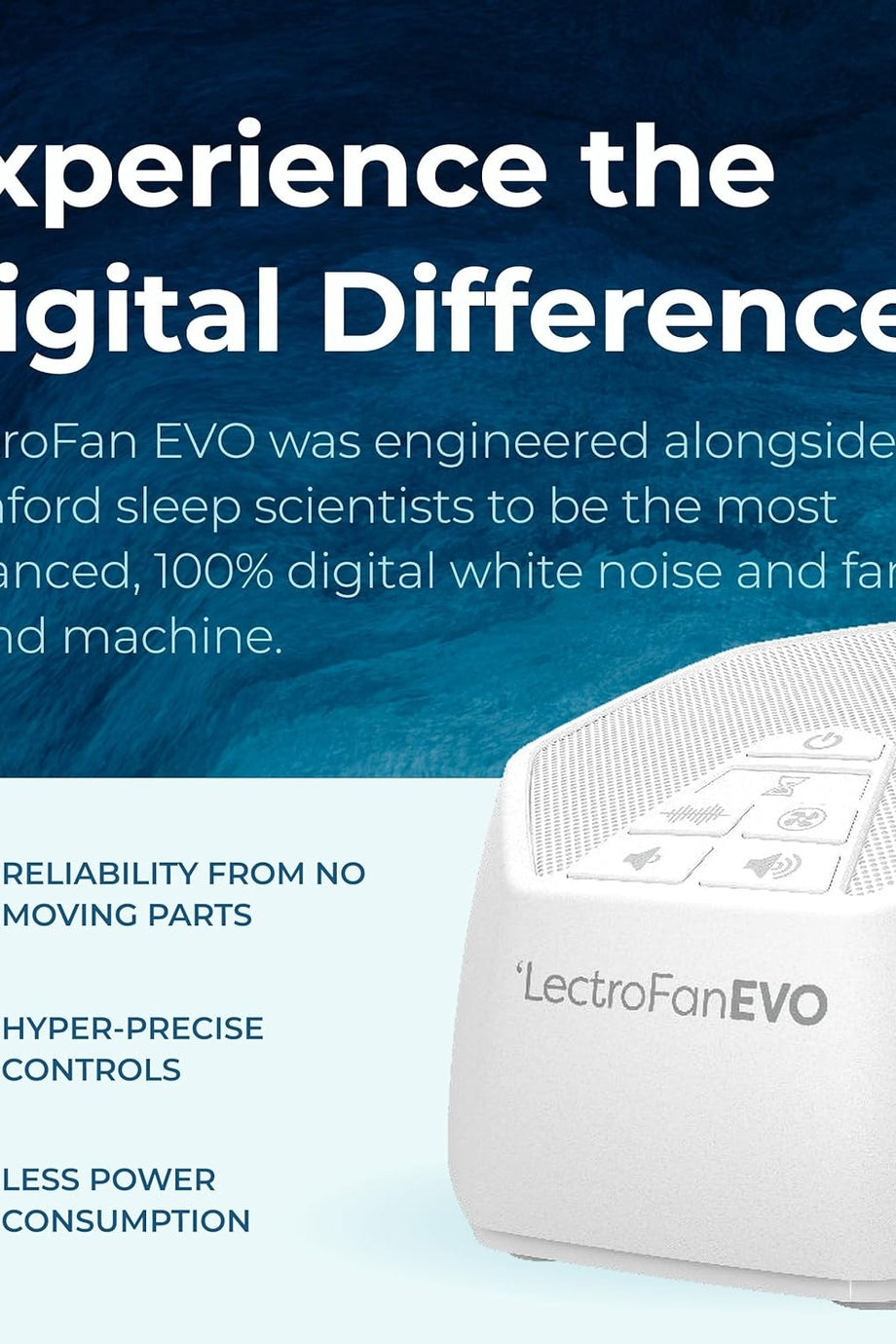 Evo Beyaz Gürültü Cihazı, 22 Ses Seçeneği, Uyku & Konsantrasyon İçin Gürültü Engelleme
