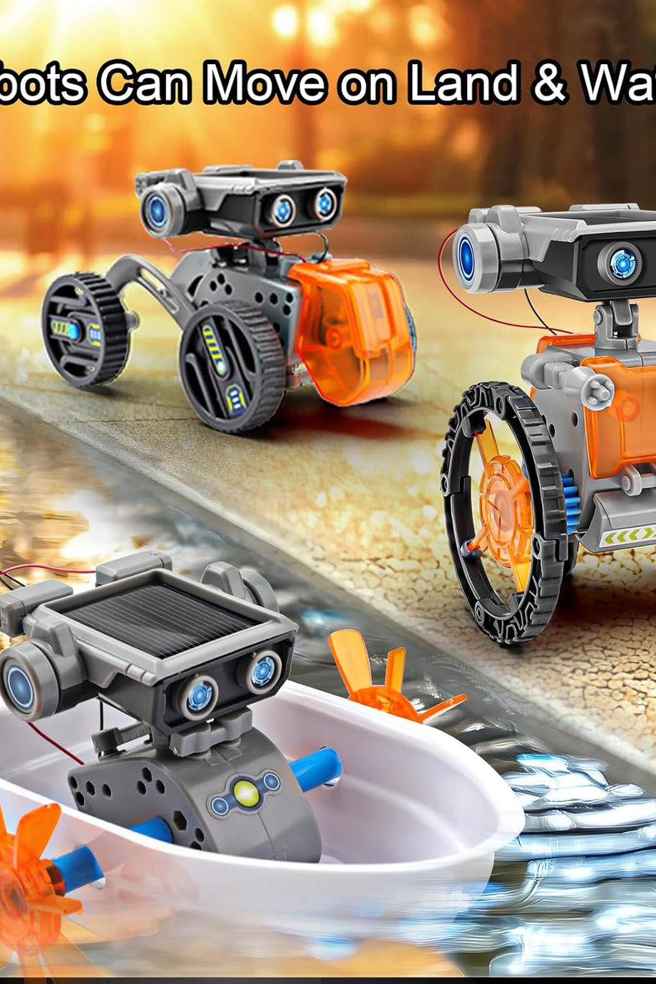 15'i 1 Arada Güneş Enerjili Robot, 8+ Yaş Çocuklar İçin Eğitici STEM Oyuncak