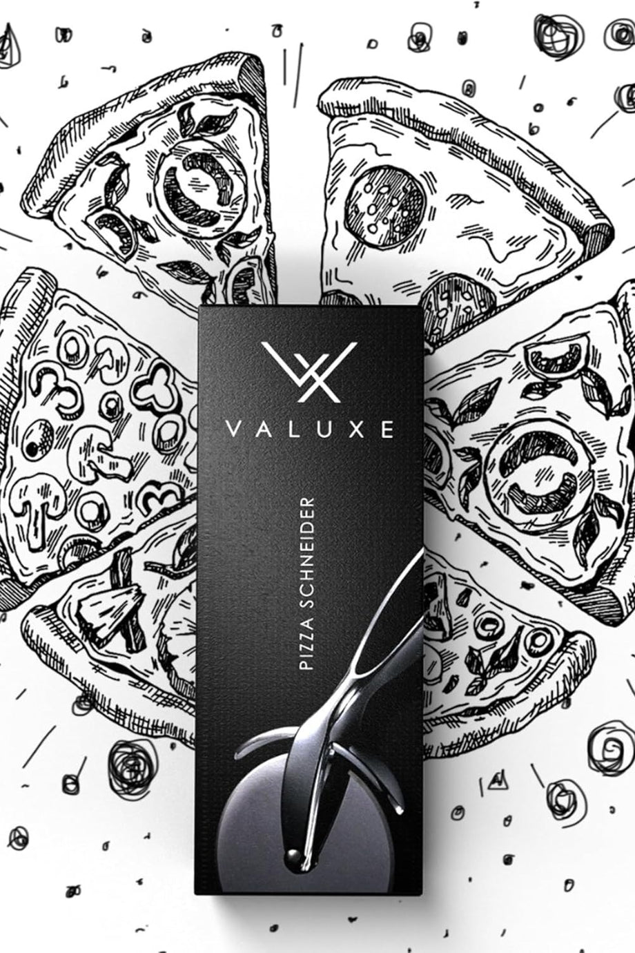 Pizza Cutter Paslanmaz Çelik, Şık ve Profesyonel Pizza Kesici