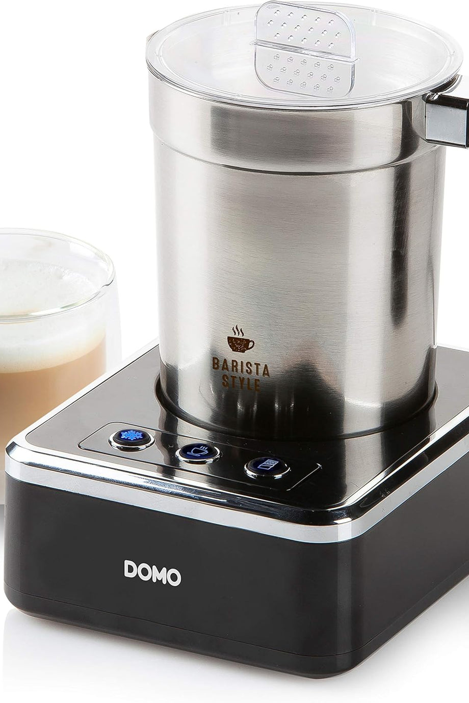 DO717MF Süt Köpürtücü, Paslanmaz Çelik, Sıcak ve Soğuk Köpürtme, Çikolata Sütü ve Daha Fazlası