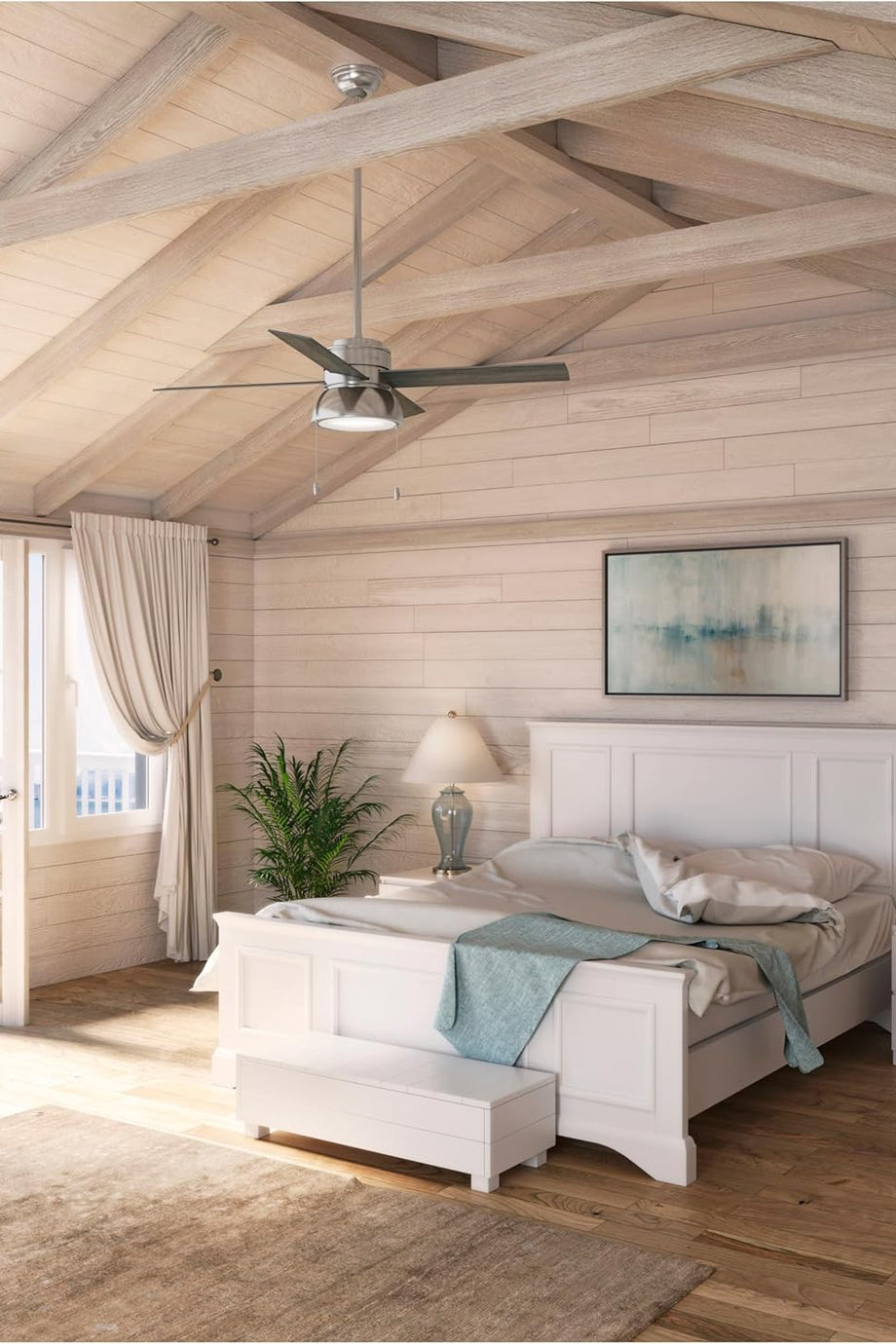 Fan Loki 132 cm Tavan Vantilatörü, Aydınlatmalı ve Uzaktan Kumandalı