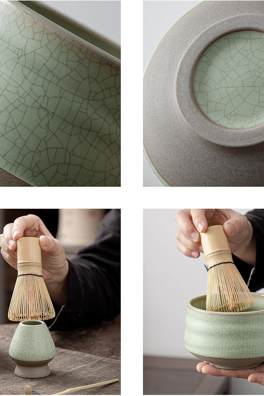 Matcha Whisk Set, 7 Parça Matcha Seremonisi Kiti, Matcha Kasesi ve Tüm Aksesuarları ile