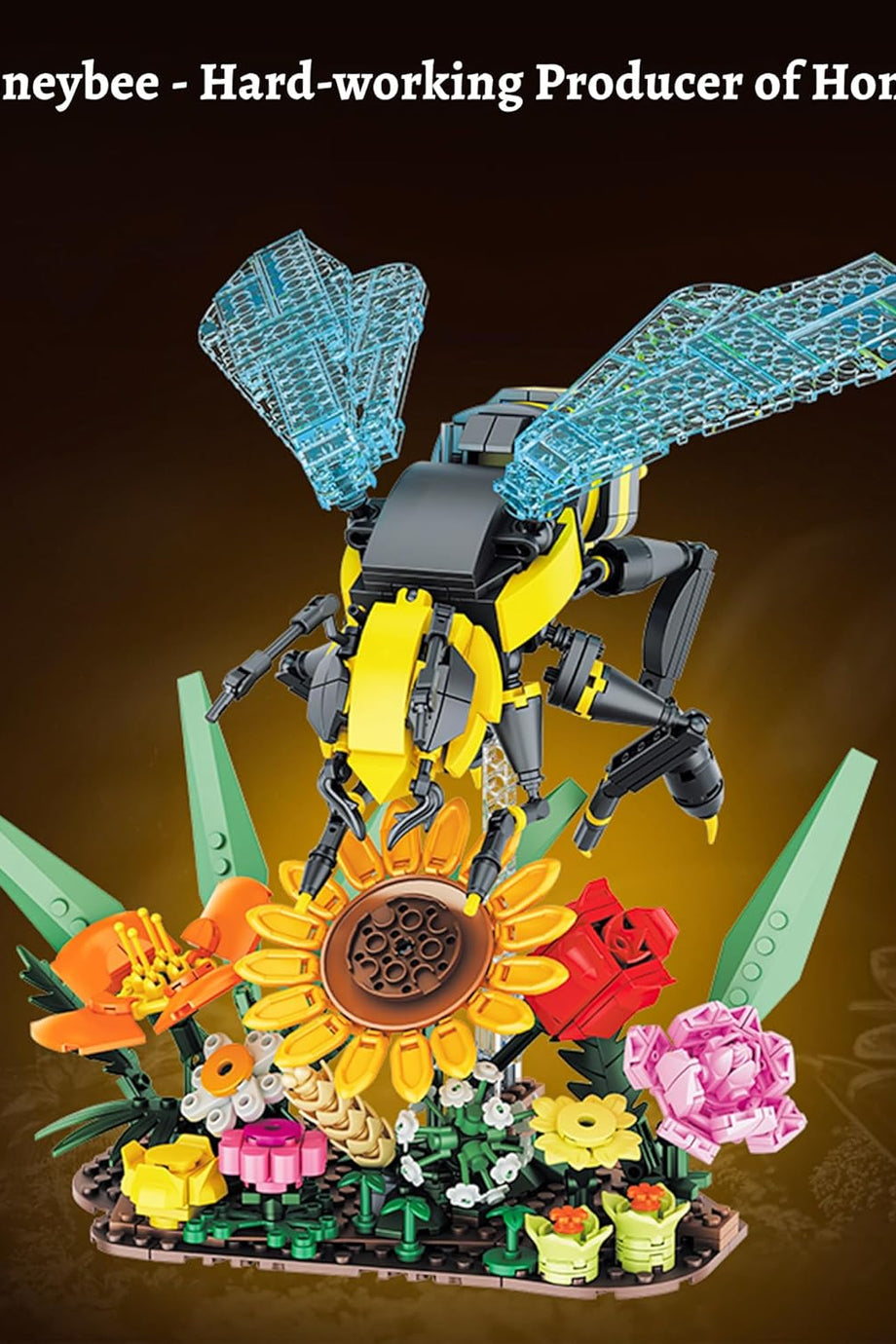 Böcek Koleksiyonu Arı ve Çiçekler Yapı Seti, 750 Parça, Eğitici ve Eğlenceli