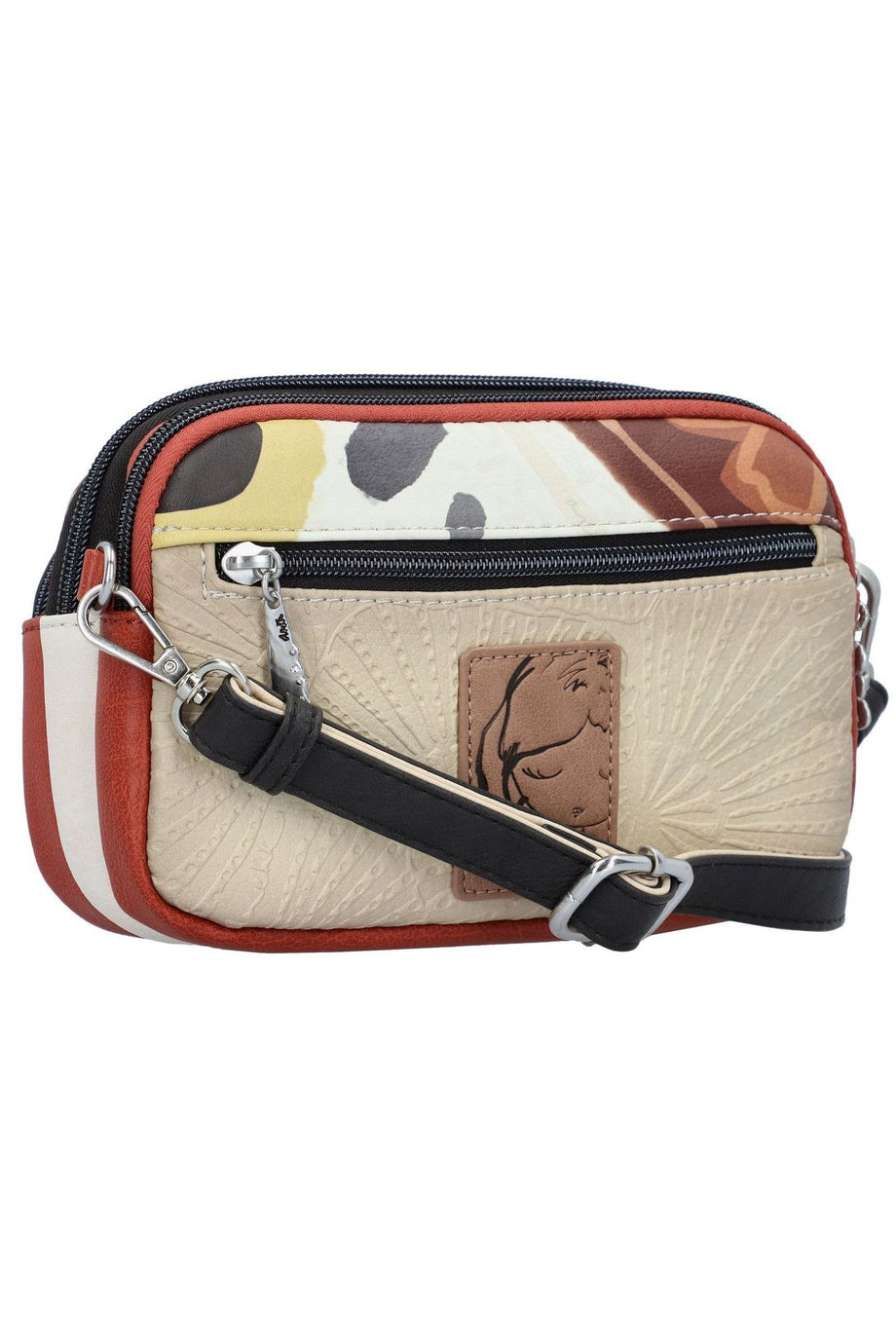 Alma Kadın Çapraz Çanta 20 cm Şık, Hafif ve Çok Gözlü Günlük Omuz Çantası