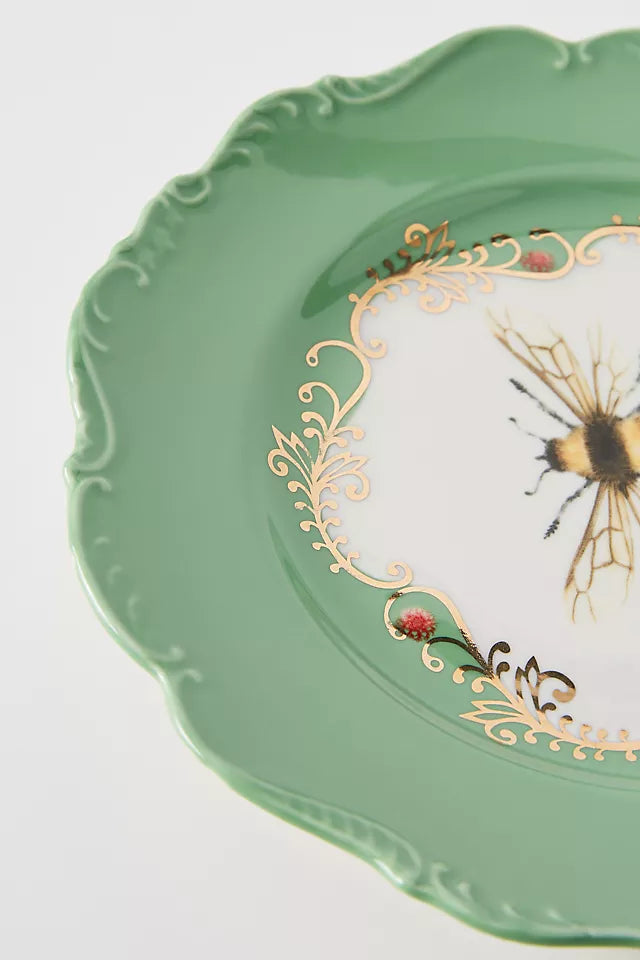 Lou Rota Doğa Ana Tatlı Tabağı, Seramik, El Çizimi Tasarım