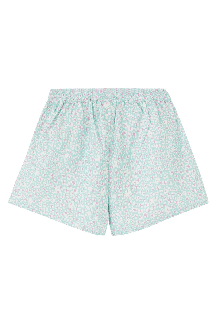 Çocuk Pamuklu Poplin Şort - Renkli Hayvan Desenli