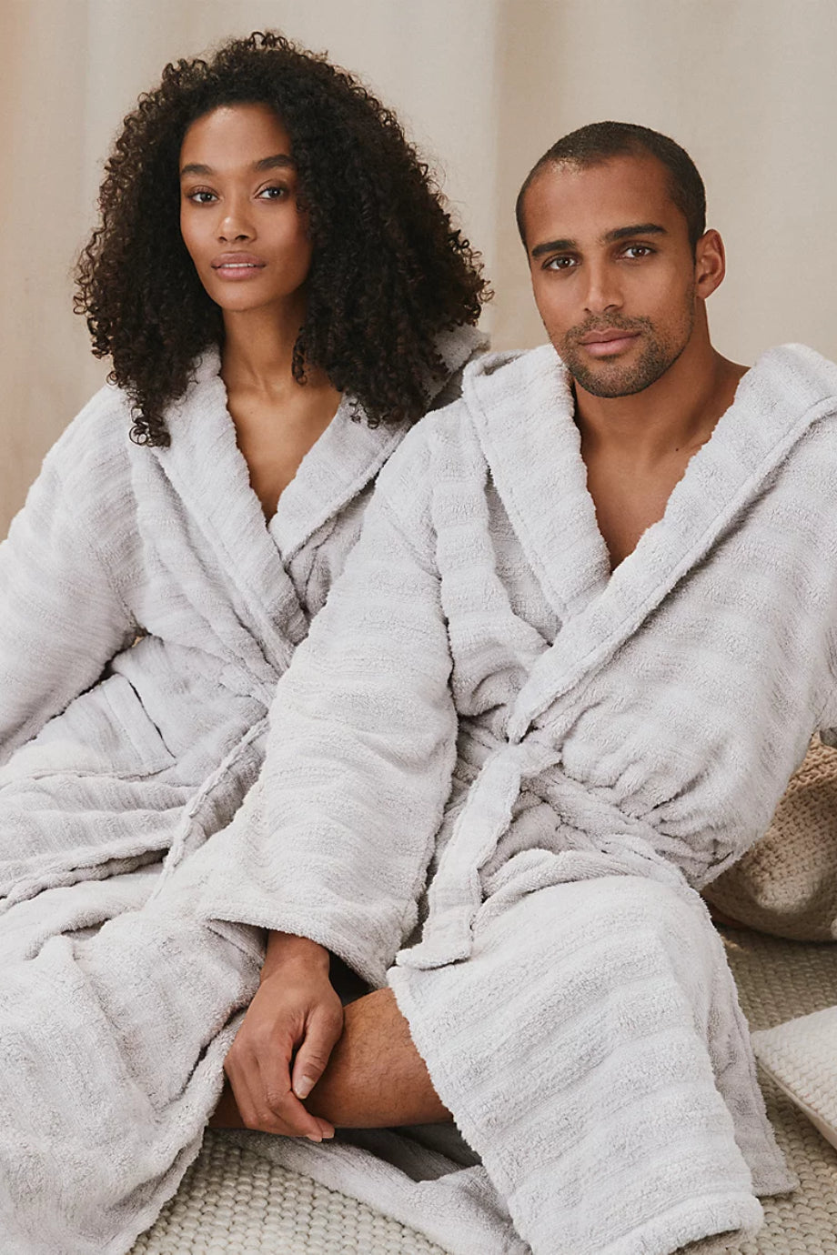 Organik Pamuk Hydrocotton Kapüşonlu Unisex Bornoz