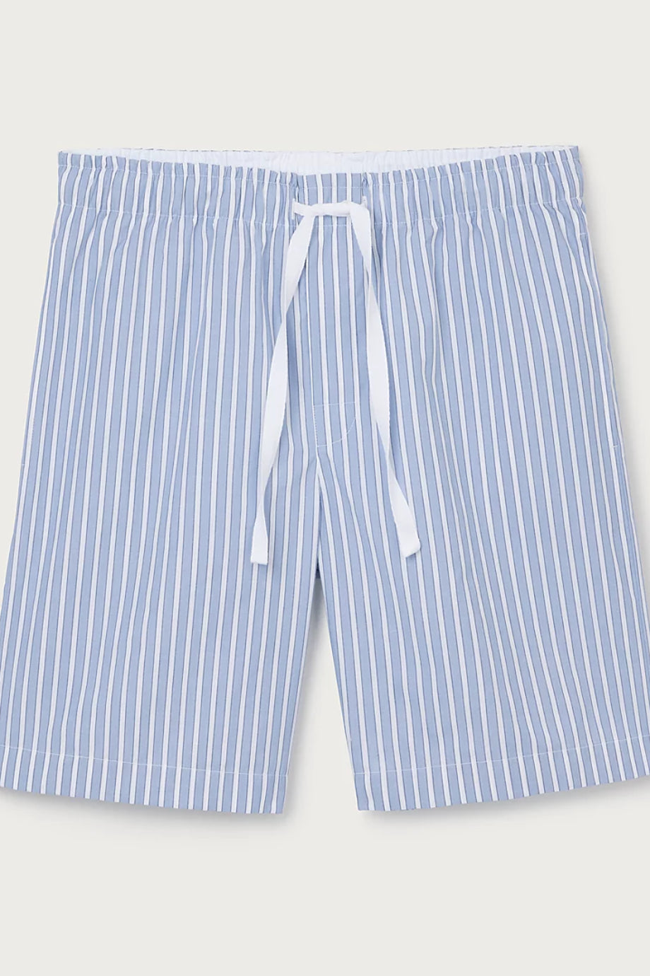 Organik Pamuk Çizgili Poplin Erkek Pijama Şortu