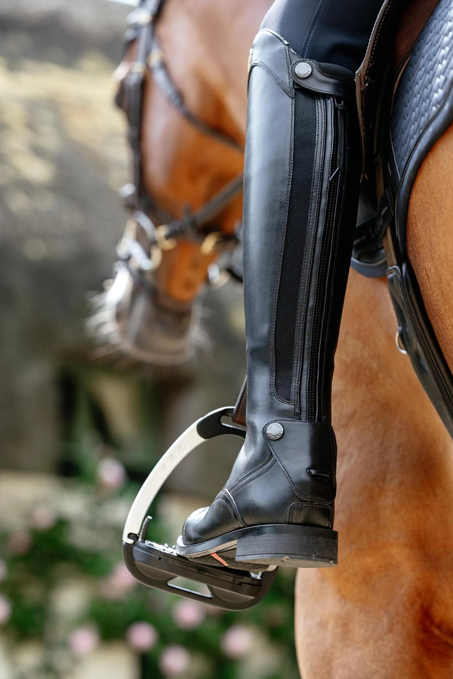 Deri Binicilik Çizmesi, Elastik Bağcıklı, Ergonomik ve Üst Düzey Konfor