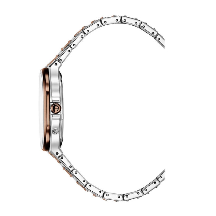 Fermo Erkek Kol Saati İsviçre Üretimi 32 mm Kahverengi Çelik Kordon