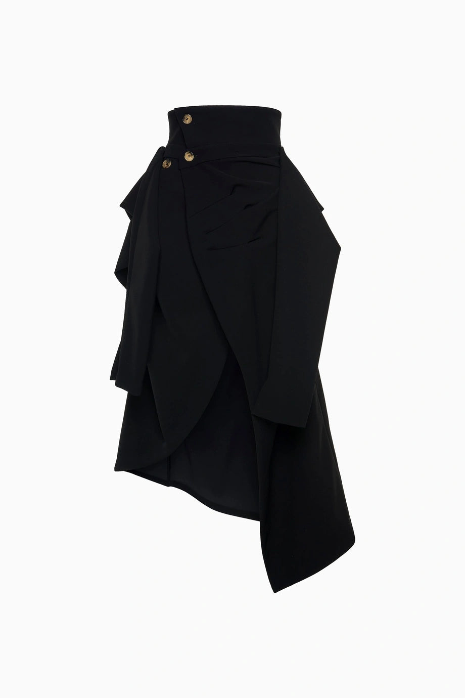 Kadın Siyah Asimetrik Etek