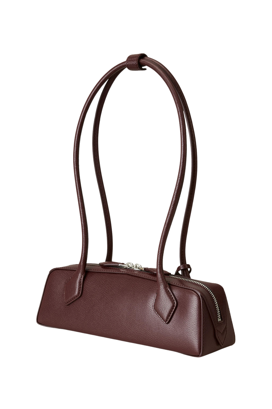 Le Teckel Small Omuz Çantası, Nubuk Deri, Çift Askılı, Ayna ve Kart Gözlü, İtalya Yapımı