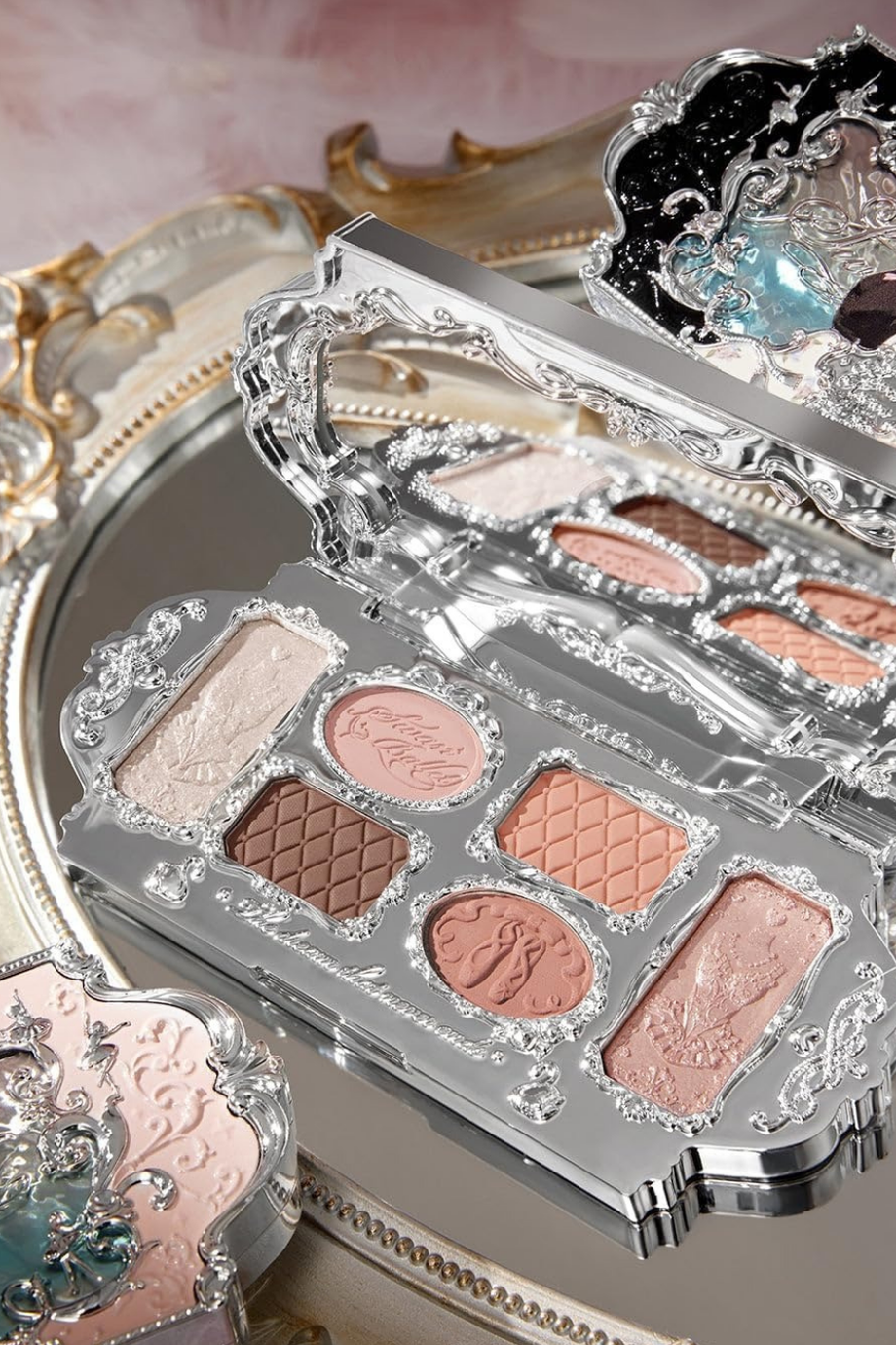 Swan Ballet Göz Farı Paleti,01 White Swan, 6 Renk, Mat & Işıltılı