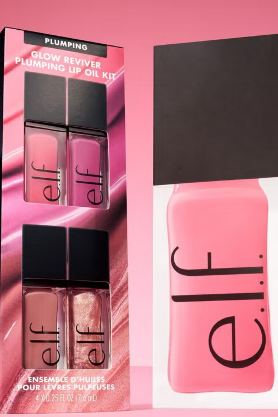 Glow Reviver Dolgunlaştırıcı Dudak Yağı Kiti,4 Parlak Ton