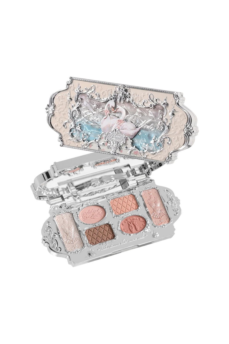 Swan Ballet Göz Farı Paleti,01 White Swan, 6 Renk, Mat & Işıltılı