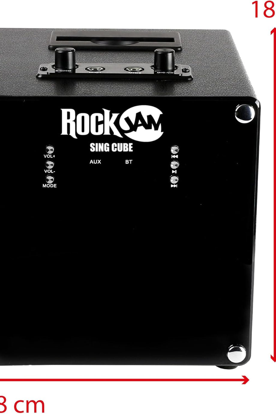 5 Watt Bluetooth Karaoke Makinesi ,İkili Mikrofon, Ses Değiştirme Efekti ve LED Işıklı