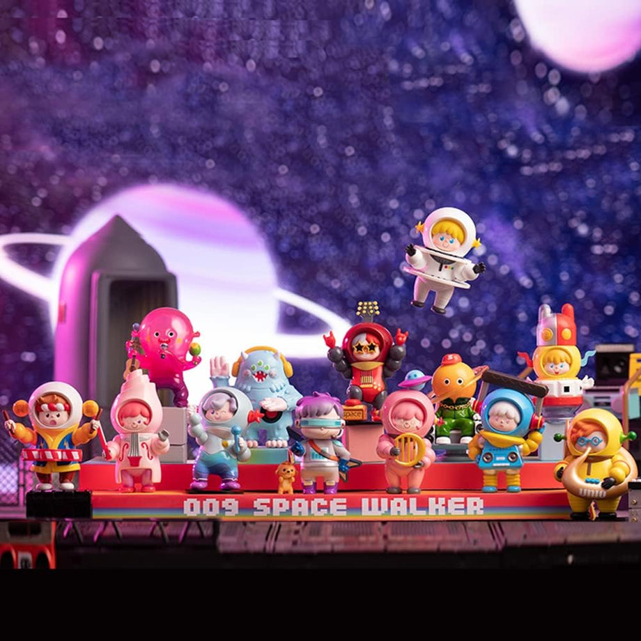 Space Walker Space Concert Serisi, 3 Parça Pop Figürler, Rastgele Aksiyon Figürleri