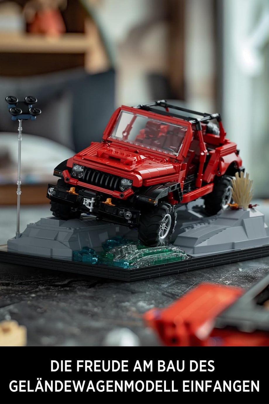 Arazi Aracı Kiti Yetişkinler için, Offroad Sıkıştırma Blokları Seti, Yapı ve Sergi Manzarası