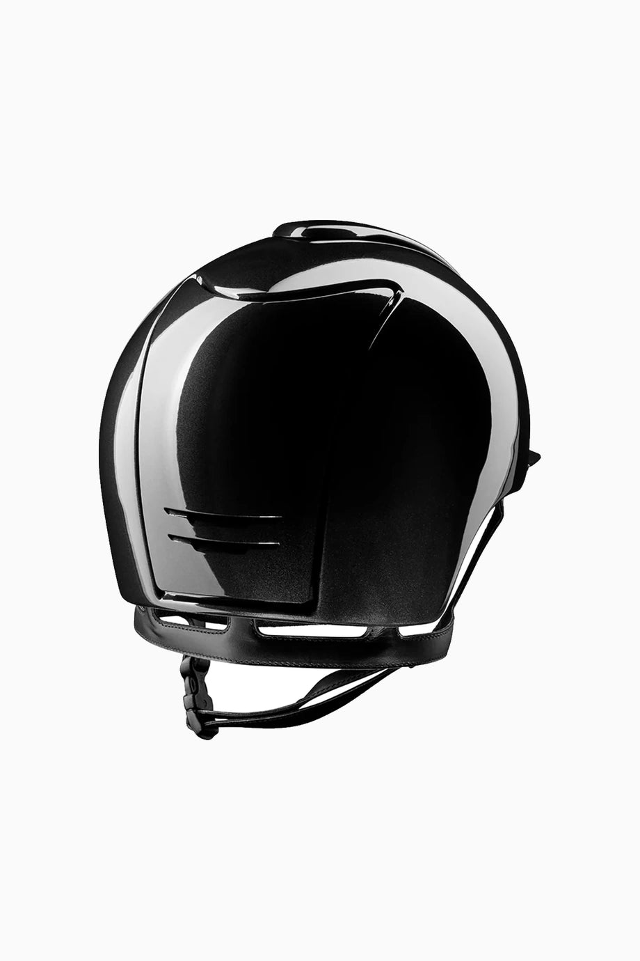Cromo 2.0 Parlak Siyah Swarovski Logolu Binici Kaskı Large